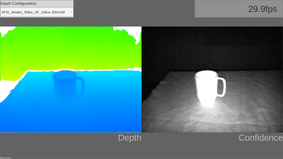 Depth Configuration showing Depth and Confidence screens.