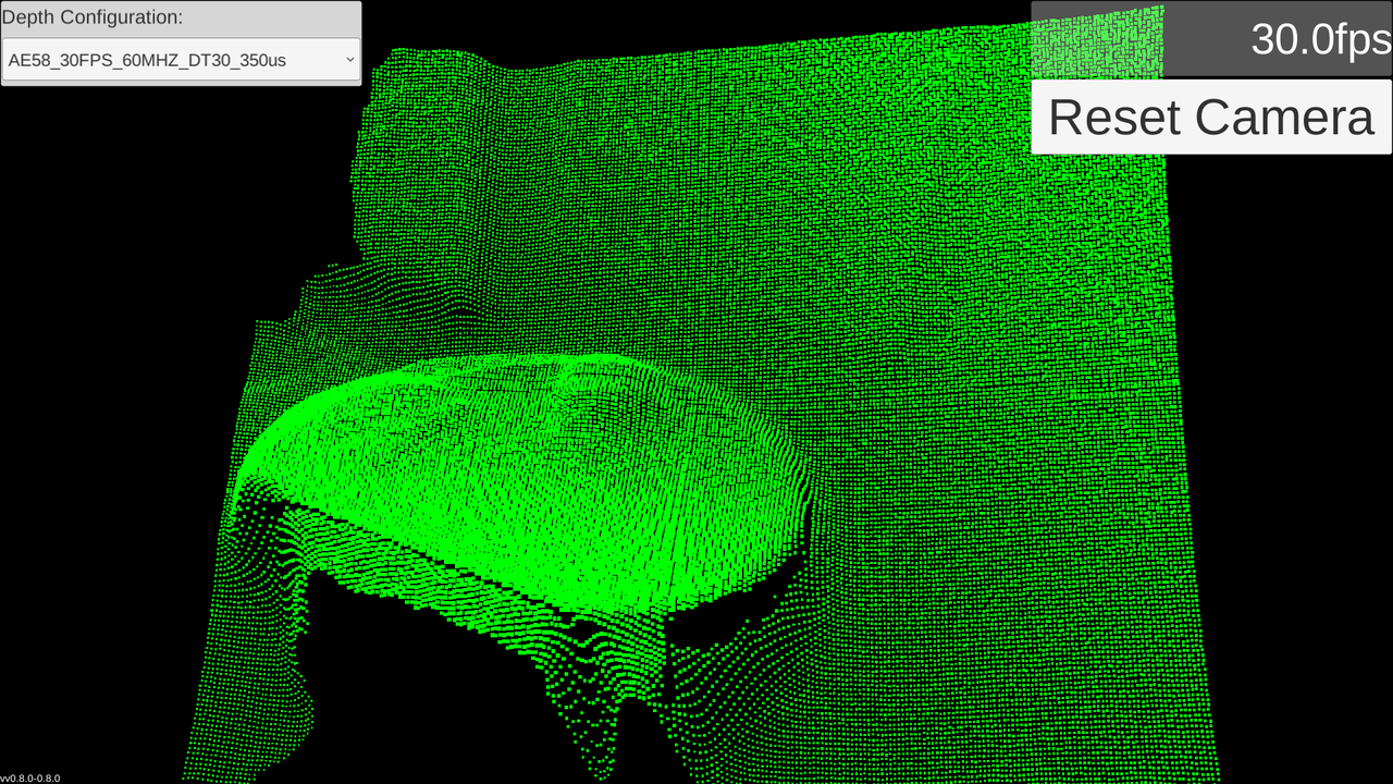 Depth Configuration showing Mesh screen.